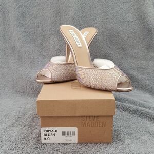 Steve Madden Blush Rhinestone Heels
